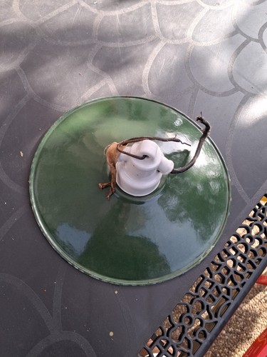 Ancienne lampe ancien abat - .,